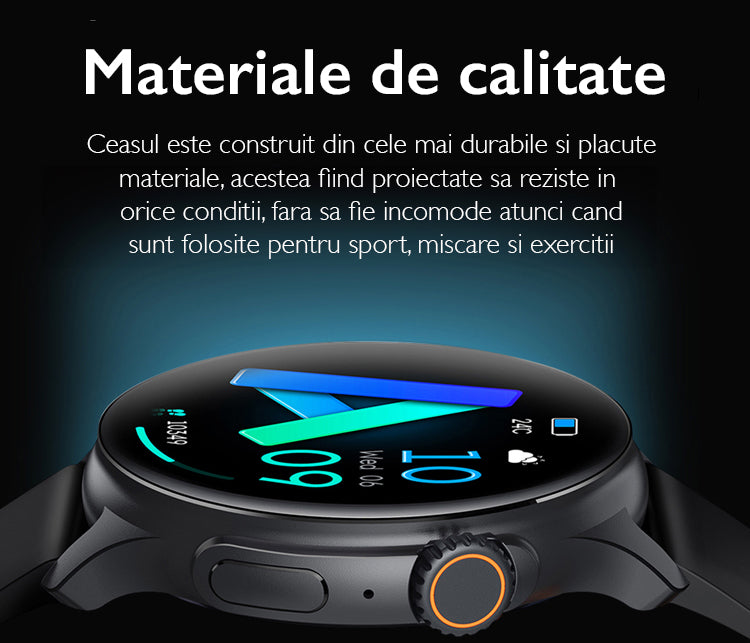Ceas Smartwatch Femei TechONE K58 Ultra, Auriu Ceas Smartwatch Femei TechONE K58 Ultra, Auriu